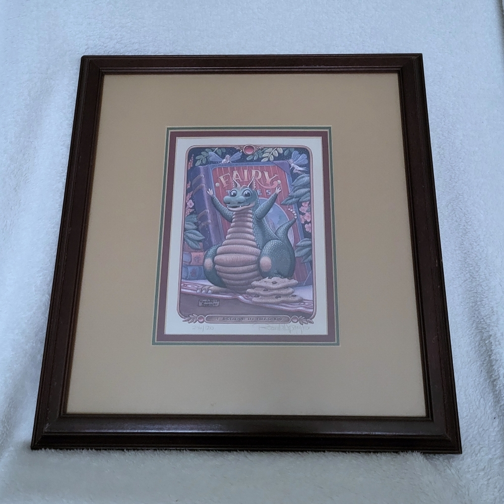 Randal Spangler I believe in Dragons signed limited edition print